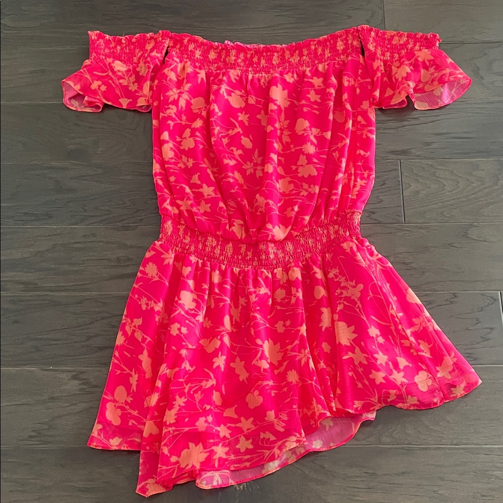 Amanda Uprichard Pink Ruffled Dress